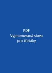 PDF – Vyjmenovaná slova pro třeťáky
